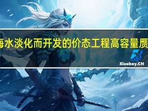 为海水淡化而开发的价态工程高容量赝电容电极