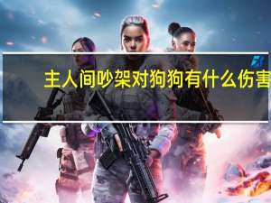 主人间吵架对狗狗有什么伤害