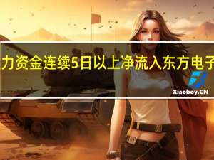 主力资金连续5日以上净流入东方电子等68股