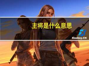 主将是什么意思