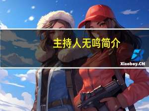 主持人无鸣简介（主持人无鸣的真名叫什么）