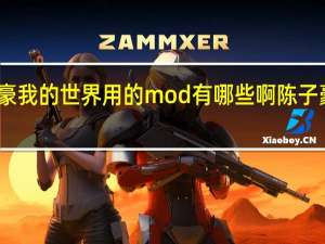 主播陈子豪我的世界用的mod有哪些啊 陈子豪解说我的世界