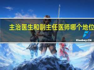 主治医生和副主任医师哪个地位高