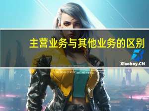 主营业务与其他业务的区别
