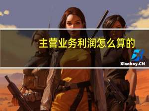 主营业务利润怎么算的（主营业务利润怎么算）