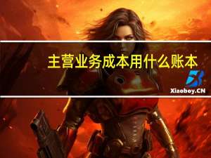 主营业务成本用什么账本