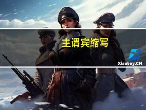 主谓宾缩写