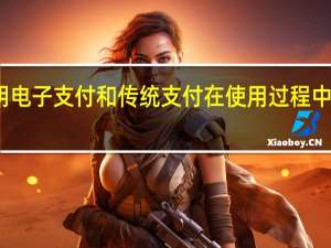 举例说明电子支付和传统支付在使用过程中的区别和联系