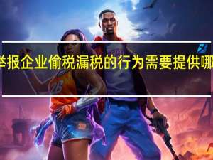 举报企业偷税漏税的行为需要提供哪些证据