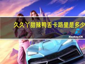 久久丫 甜辣鸭舌卡路里是多少