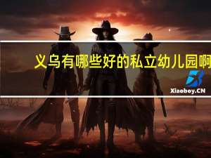 义乌有哪些好的私立幼儿园啊