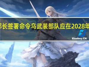 乌克兰国防部长签署命令乌武装部队应在2028年前转为合同兵役制