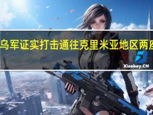 乌军证实打击通往克里米亚地区两座桥梁