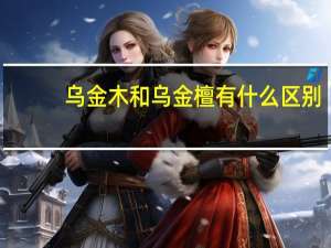 乌金木和乌金檀有什么区别