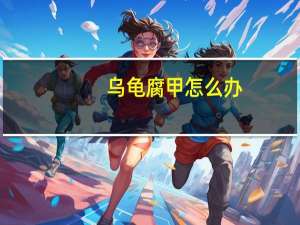 乌龟腐甲怎么办