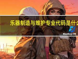 乐器制造与维护专业代码是什么