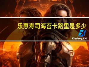 乐惠 寿司海苔卡路里是多少