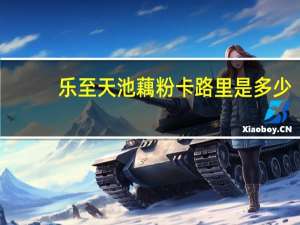 乐至 天池藕粉卡路里是多少