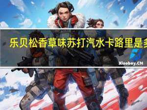 乐贝松 香草味苏打汽水卡路里是多少