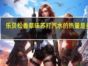 乐贝松 香草味苏打汽水的热量是多少