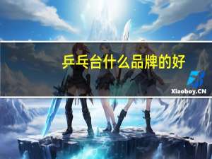 乒乓台什么品牌的好