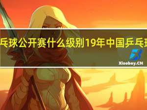乒乓球公开赛什么级别 19年中国乒乓球公开赛