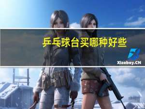 乒乓球台买哪种好些