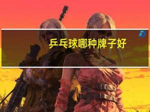 乒乓球哪种牌子好