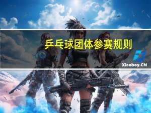 乒乓球团体参赛规则