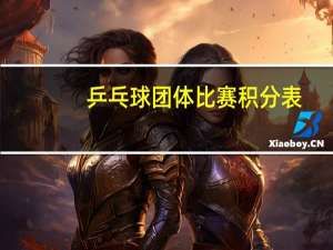 乒乓球团体比赛积分表