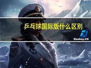 乒乓球国际版什么区别
