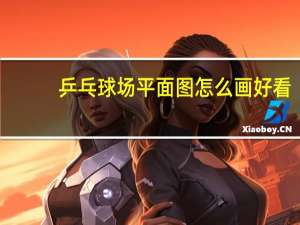 乒乓球场平面图怎么画好看
