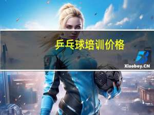 乒乓球培训价格