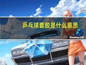 乒乓球套胶是什么意思