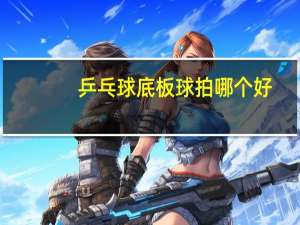 乒乓球底板球拍哪个好