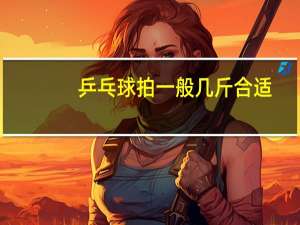 乒乓球拍一般几斤合适