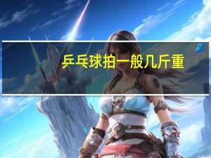 乒乓球拍一般几斤重