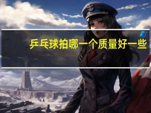 乒乓球拍哪一个质量好一些