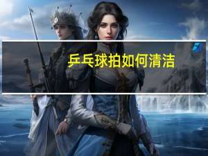 乒乓球拍如何清洁