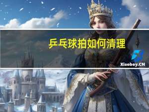 乒乓球拍如何清理