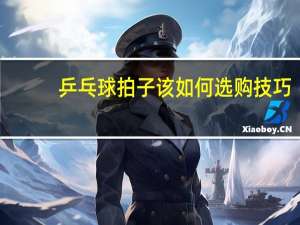 乒乓球拍子该如何选购技巧