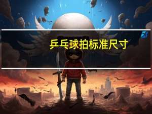 乒乓球拍标准尺寸