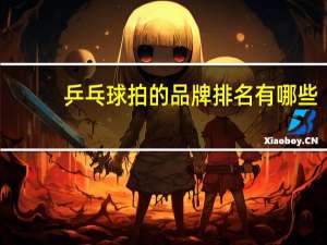 乒乓球拍的品牌排名有哪些