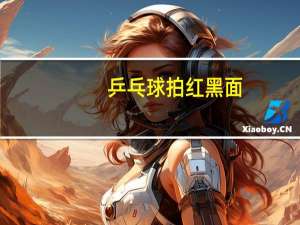 乒乓球拍红黑面