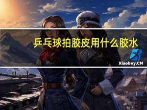 乒乓球拍胶皮用什么胶水