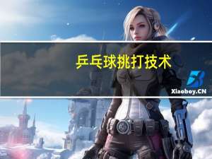 乒乓球挑打技术