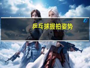 乒乓球握拍姿势