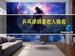 乒乓球明星收入排名