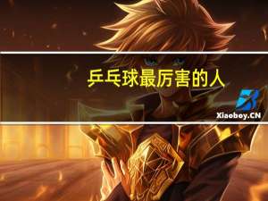 乒乓球最厉害的人