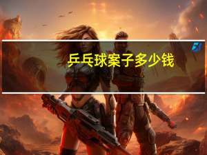 乒乓球案子多少钱